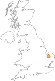 map showing location of Cockley Cley, Norfolk