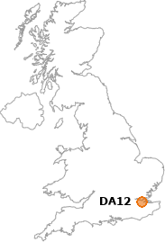 map showing location of DA12