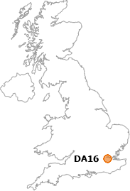 map showing location of DA16