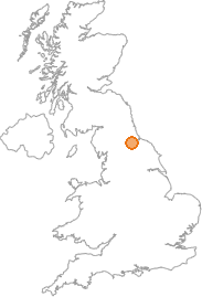 map showing location of Darlington, Darlington