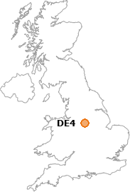 map showing location of DE4