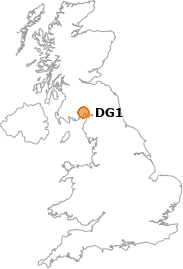 map showing location of DG1