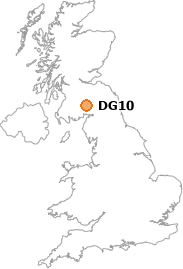 map showing location of DG10