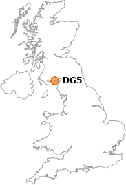 map showing location of DG5