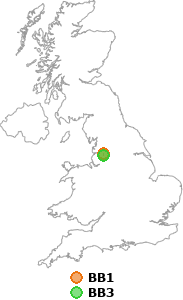 map showing distance between BB1 and BB3