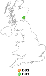 map showing distance between DD2 and DD3