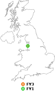 map showing distance between FY3 and FY1