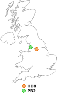 map showing distance between HD8 and PR2