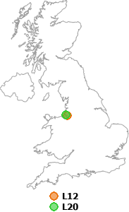 map showing distance between L12 and L20