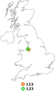 map showing distance between L12 and L23