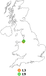 map showing distance between L3 and L9