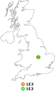 map showing distance between LE3 and LE2