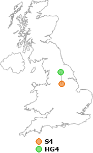 map showing distance between S4 and HG4