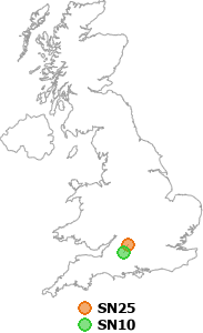 map showing distance between SN25 and SN10