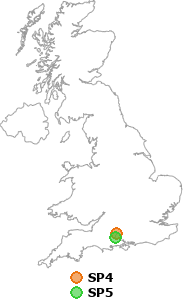 map showing distance between SP4 and SP5