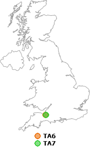map showing distance between TA6 and TA7