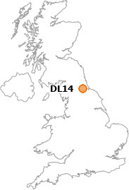 map showing location of DL14