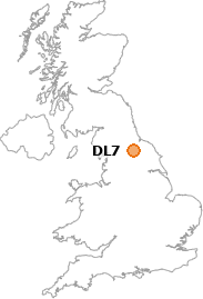 map showing location of DL7