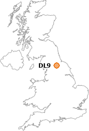 map showing location of DL9