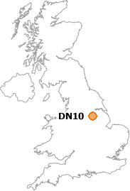 map showing location of DN10