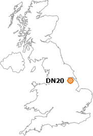 map showing location of DN20