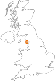 map showing location of Duddon Bridge, Cumbria