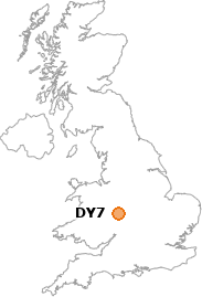map showing location of DY7