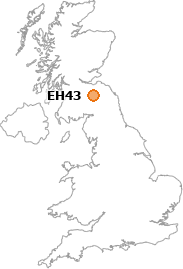 map showing location of EH43