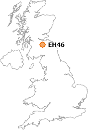 map showing location of EH46