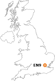 map showing location of EN9
