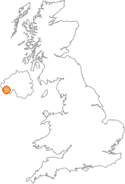 map showing location of Enniskillen, County Fermanagh