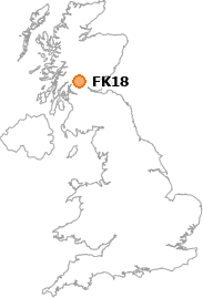 map showing location of FK18