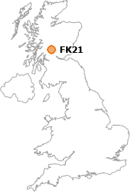 map showing location of FK21