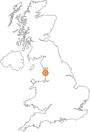 map showing location of Fleetwood, Lancashire