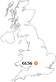 map showing location of GL56