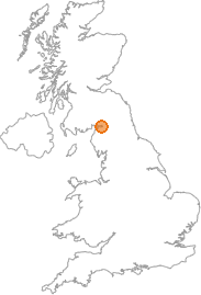 map showing location of Gretna Green, Dumfries and Galloway