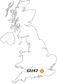 map showing location of GU47