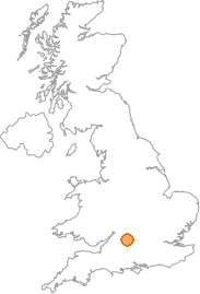 map showing location of Hannington, Swindon