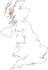 map showing location of Harris, Highland