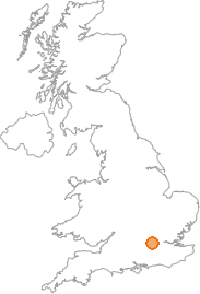 map showing location of Horton, Berkshire