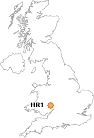 map showing location of HR1