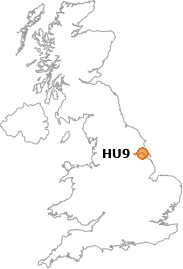 map showing location of HU9