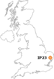map showing location of IP23