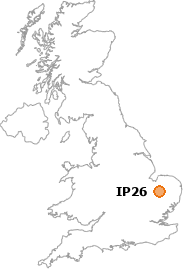 map showing location of IP26