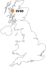 map showing location of IV40