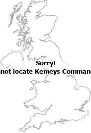 map showing location of Kemeys Commander, Monmouthshire