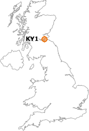 map showing location of KY1