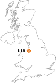 map showing location of L18