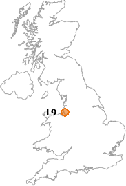 map showing location of L9
