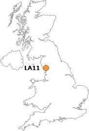 map showing location of LA11